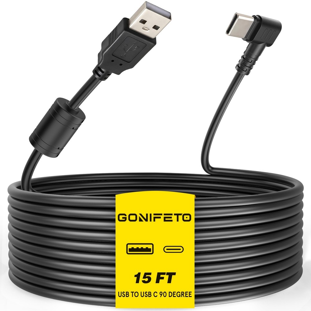 Dash Cam Cable for USB C Dash Cam,15FT 90 Degree Angle Type C Adapter Dash Ca...
