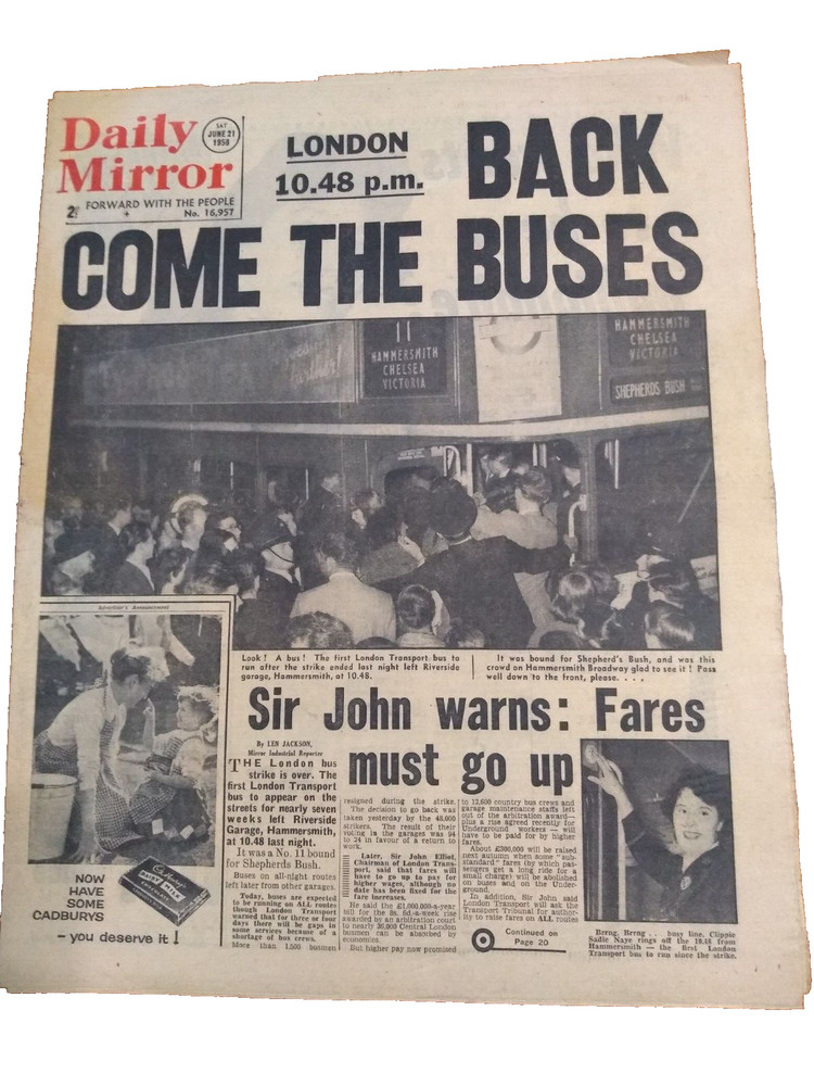 Collectable Newspapers, Daily Mirror.