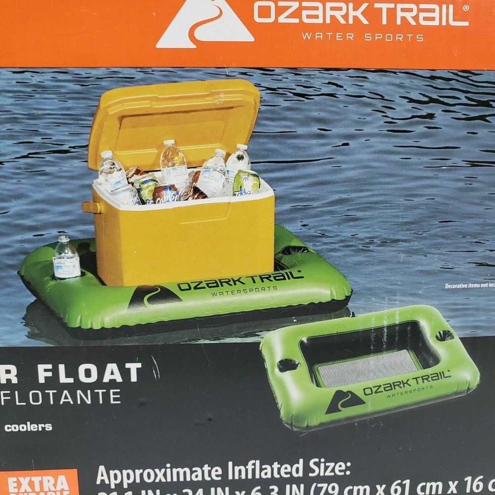 Ozark Trail 28 qt Cooler Float with 2 Cup Holders