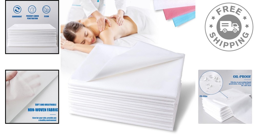 Multi-Functional Disposable Bed Covers - 31" x 78" for Salons, Tattoos & Travel