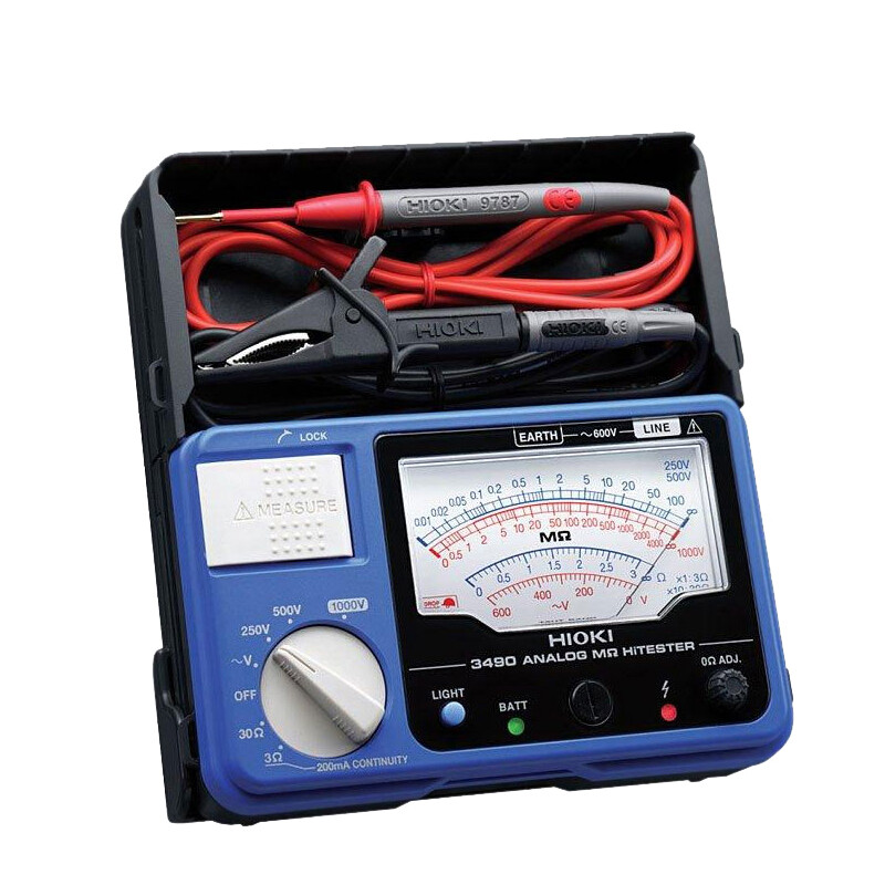 Hioki 3490 Analog Insulation Tester with Continuity Test 3 Range