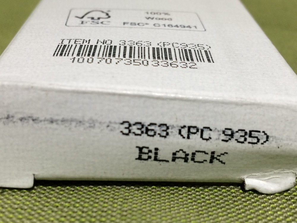 Prismacolor Premier WOOD Soft Core Black PC935- 1 dozen