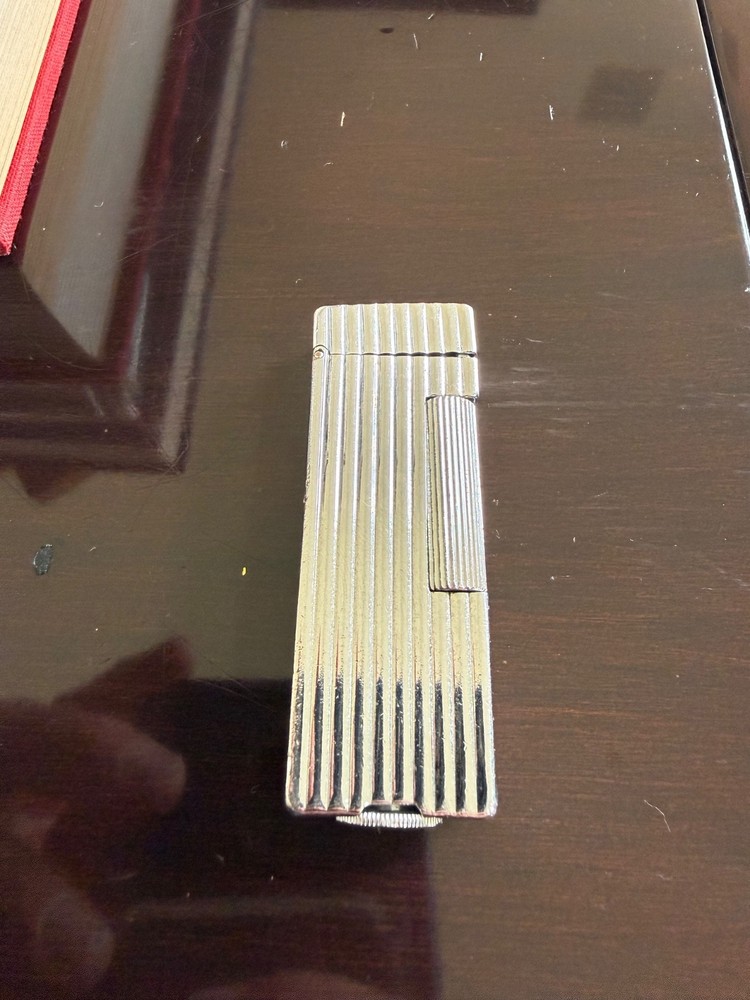DUNHILL VINTAGE SILVER LIGHTER -  "Rollalite" Vintage Pocket Light