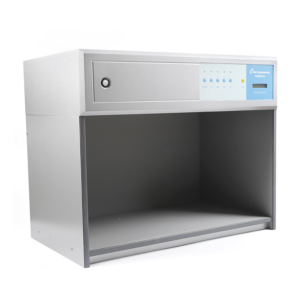 4 Light Sources Light Booth Color Assessment Cabinet Color Matching Light Box US
