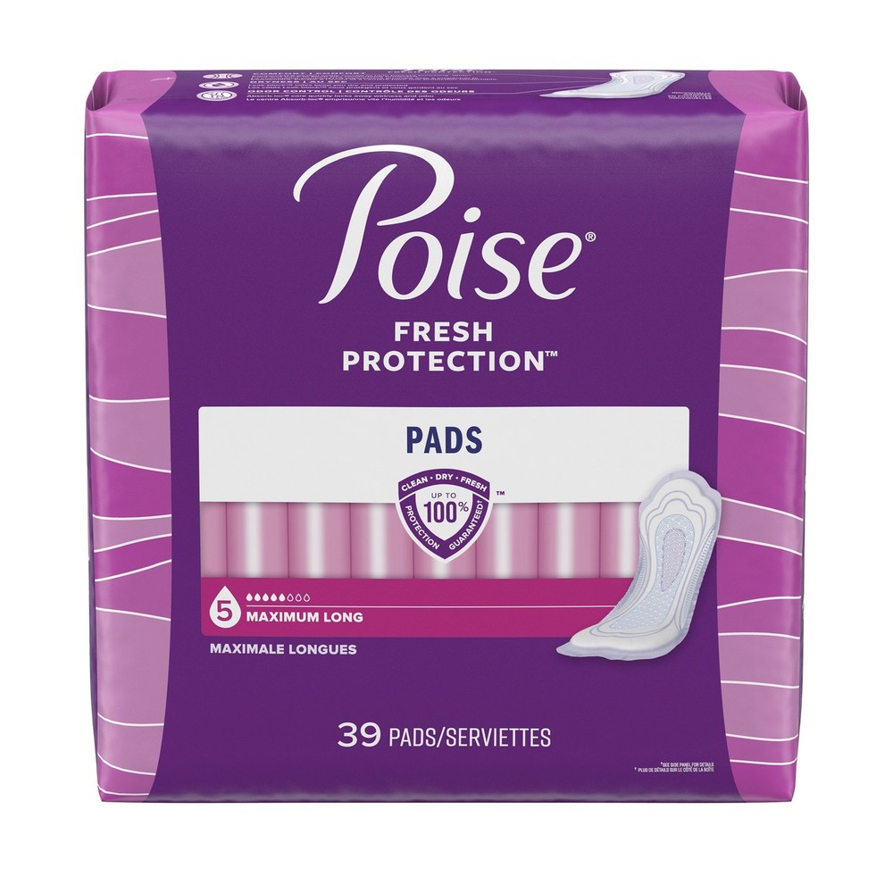 Poise® Maximum Absorbency Bladder Control Pad, Long Length