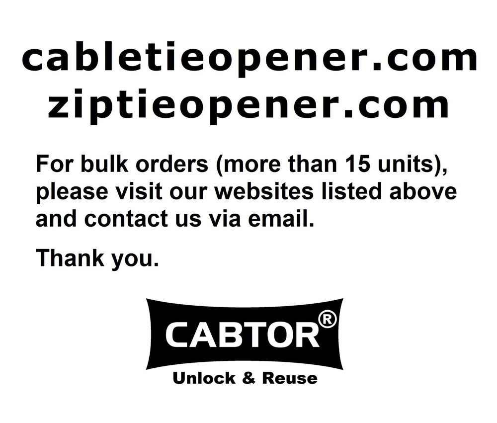 ® Cable Tie Opener with Strict Quality Control | Authentic Product & Trusted ...