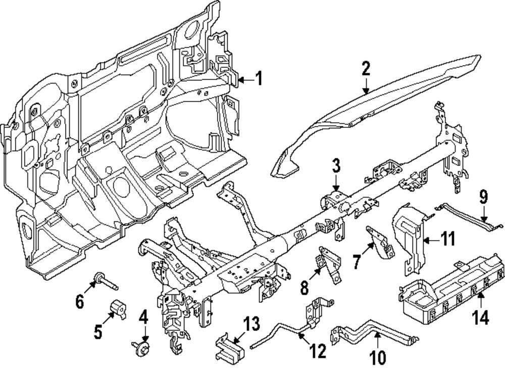Genuine Nissan Body Control Module Bracket 678B6-5MP0A