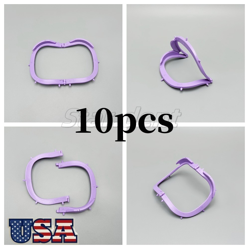 10PCS Dental Foldable Frame Plastic Rubber Dam Sheets Bracket Dental Operation