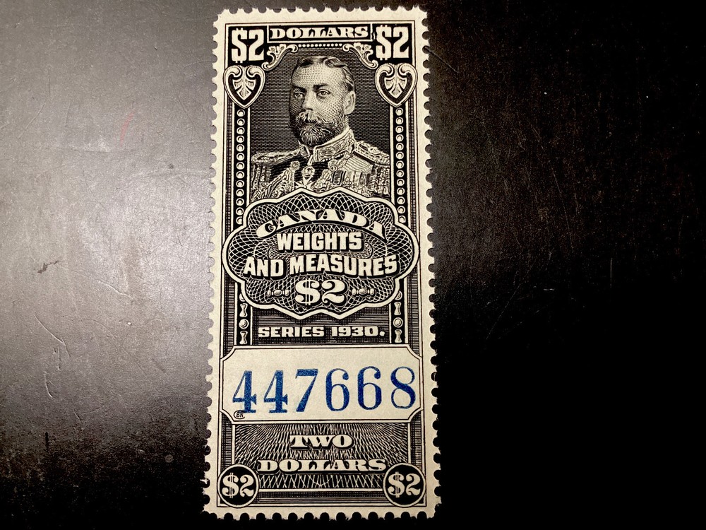 FWM 69 CANADA WEIGHTS &MEASURES STAMP MINT N H NICE