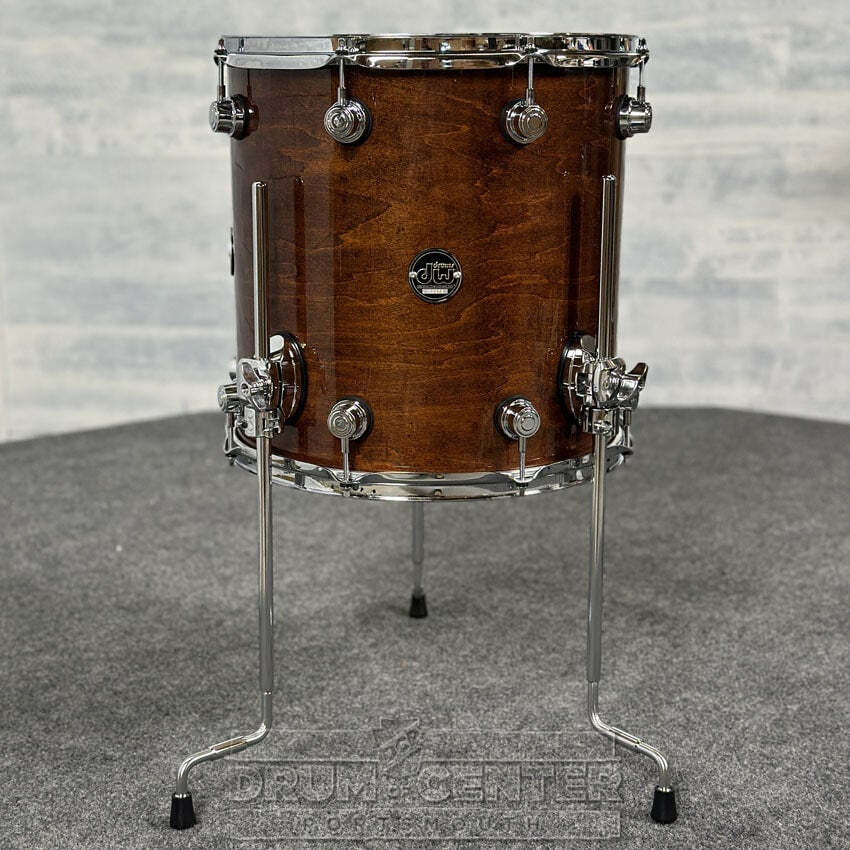 DW Performance Floor Tom 14x14 Walnut Lacquer - DCP Exclusive!