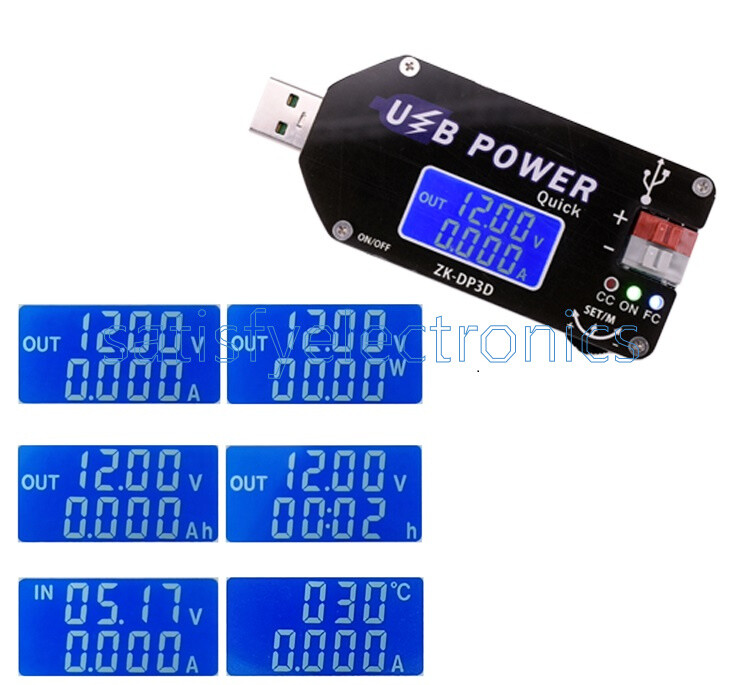 2A 15W Digital Control USB Adjustable Power Supply Module CC CV Speed Controller