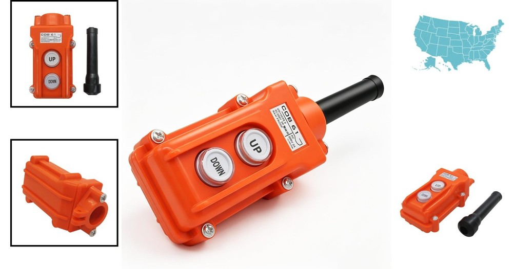 Weatherproof Up-Down Switch Control Station for Crane Hoist - Easy Installation