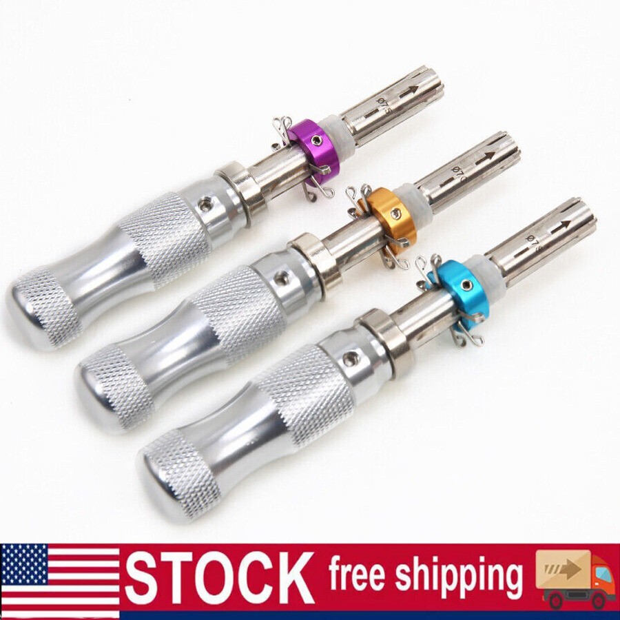 Locksmith Tools 3 Pcs 7 Pin Advanced Tubular Lock Tool Set for Padlock Tool