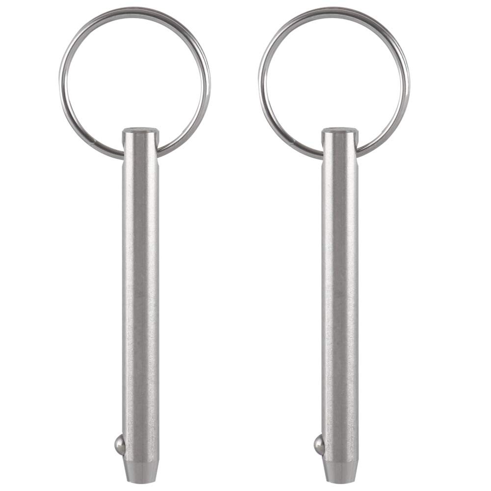 2 Pack Quick Release Pins, Diameter 5/16"(8mm), Usable One Size, Silver