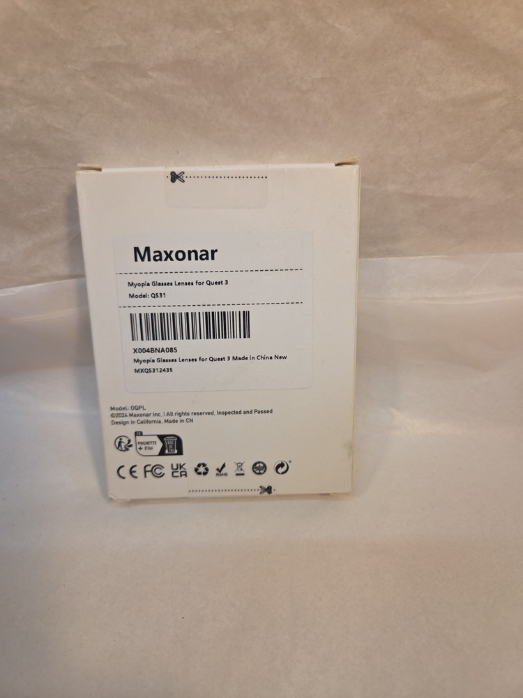VR Myopia Glasses Lenses for Quest 3, Maxonar Lenses Insert Compatible with Meta