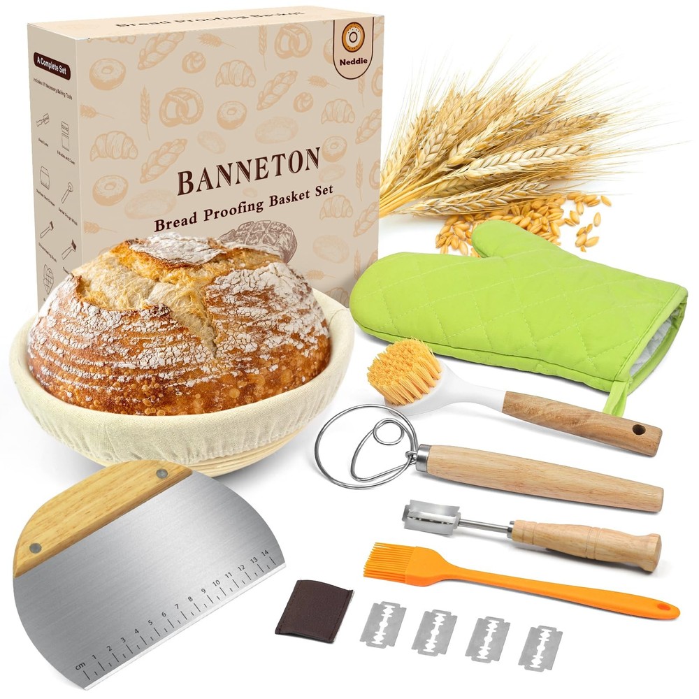 Neddie Bread Proofing Baskets Set Sourdough Bread Baking tools sourdough star...