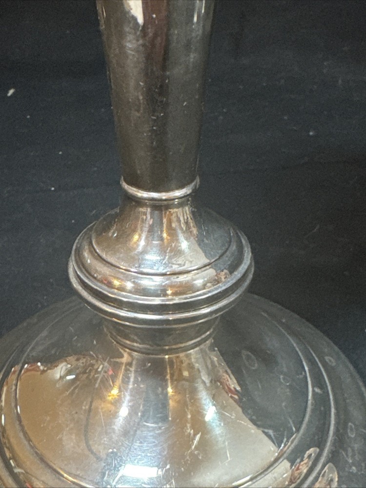Vintage Gorham Silver Plate 3 Arm Candlestick Electroplated