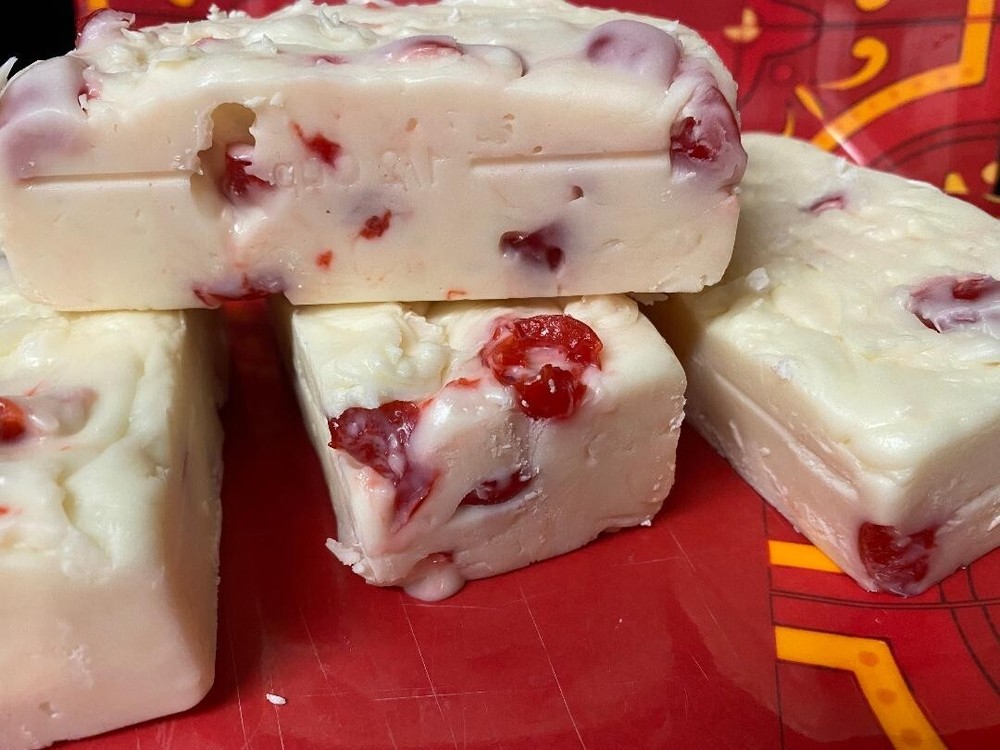 Cherry Cheesecake Fudge *nut free* 1/2 pound