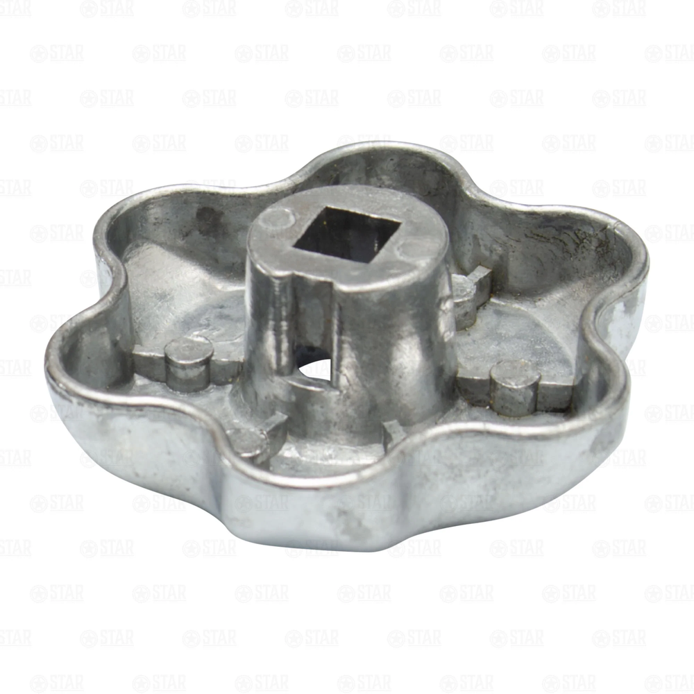 CO2 Tank Replacement Hand Wheel Handle M6 + 1/4" Nut + Spring Set Steel CHROME