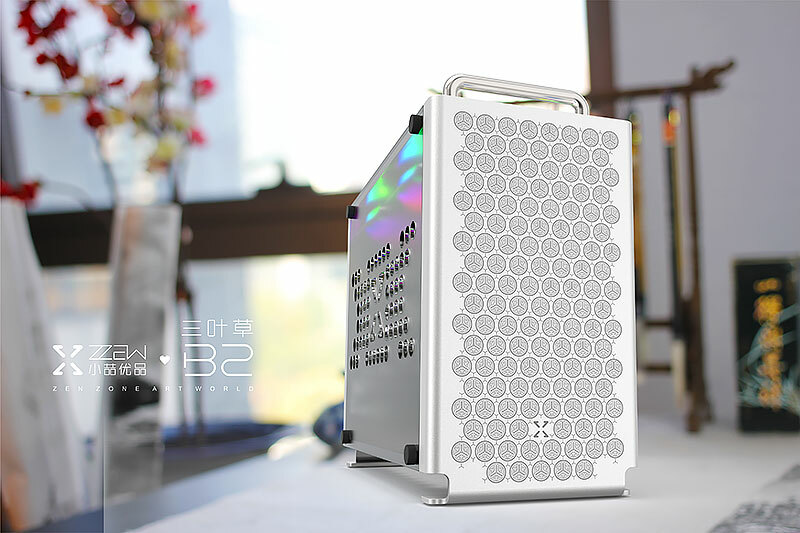 Zen Zone Art World B2 Mini ITX Computer Case PC Aluminum Acrylic Side Cooling