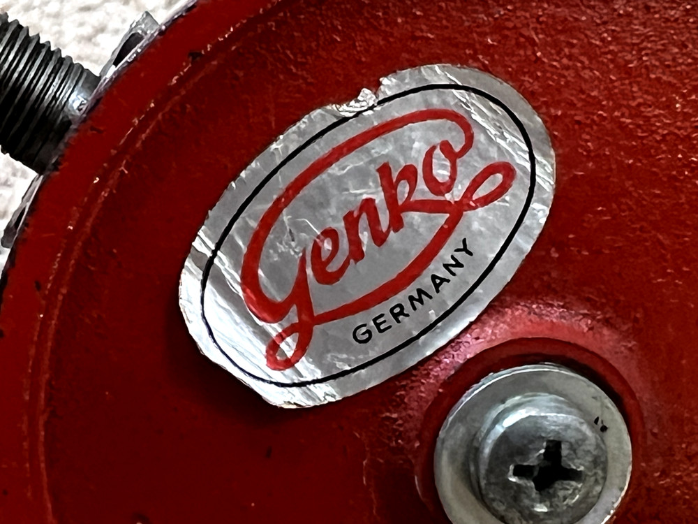 VINTAGE GENKO GERMANY HAND DRILL RED EGGBEATER STYLE