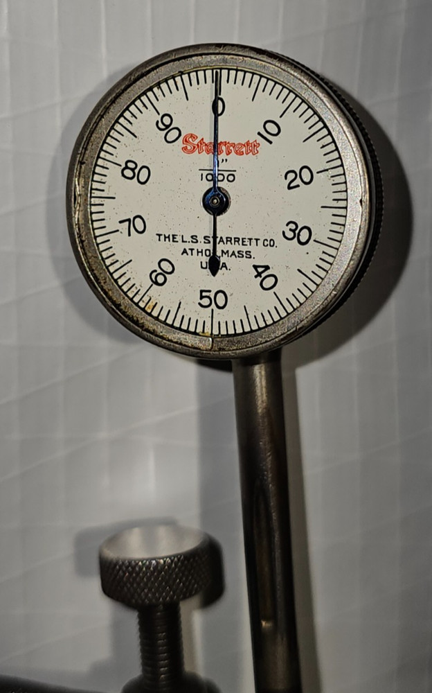 Vintage Starrett Dial Test Indicator Machinist Tool