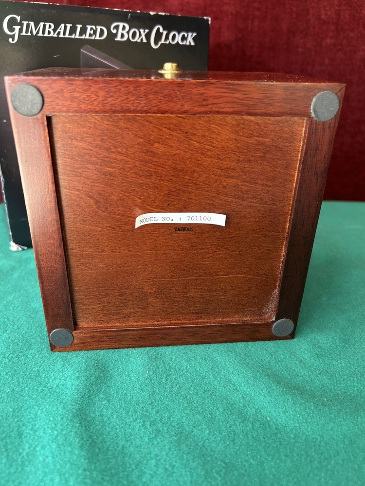 Weems & Plath Gimballed Box Clock Model 701100