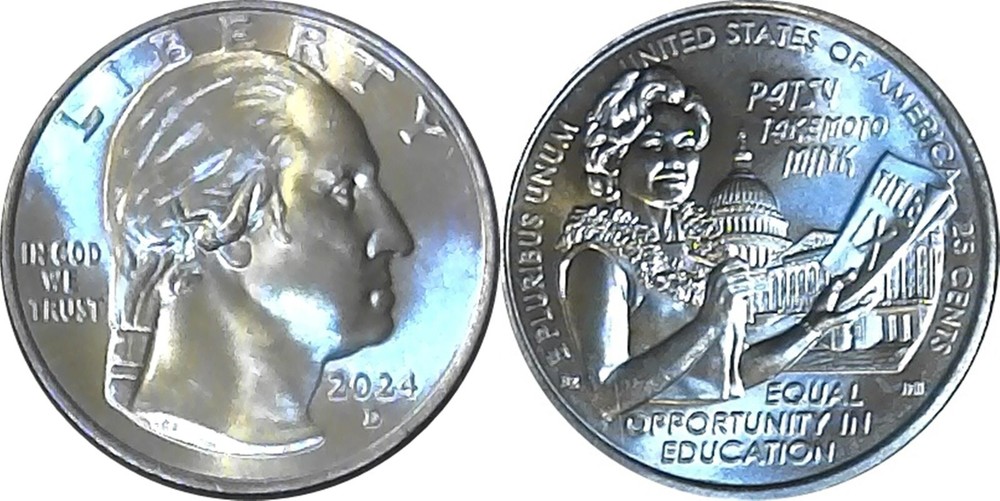 2024 D Patsy Takemoto Mink-American Women Quarters Program BU