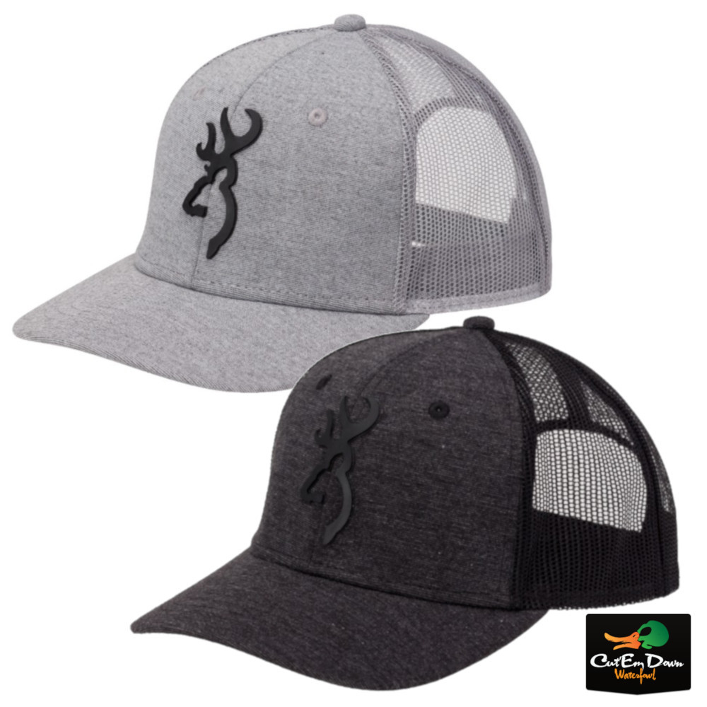 NEW BROWNING TURLEY SNAP BACK MESH BACK BALL CAP HAT BUCKMARK LOGO ADJUSTABLE