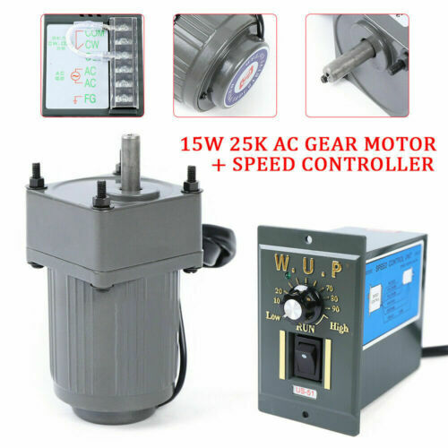 AC110V 54RPM Gear Box Motor 25K High Torque Reversible Variable Speed Controller