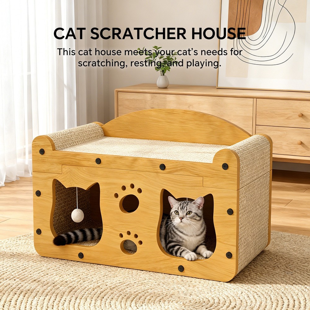 cat scratcher house