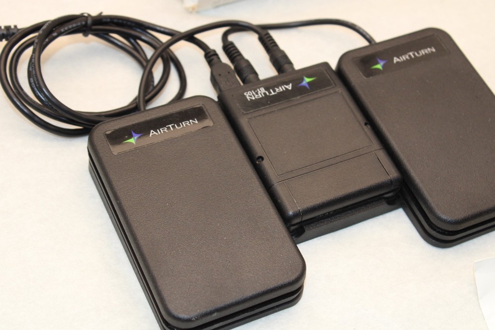 AirTurn BT-105 Bluetooth Foot Pedal Controller w/ bite-switch (unused)