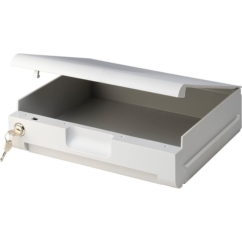 Locking Drawer Organizer Safe Key Storage Multi-Position Drawer Keyed Security