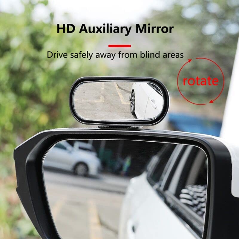 Blind Spot Car Mirror Rectangular,Adjustable Blindspot Convex Sliver 1 Piece