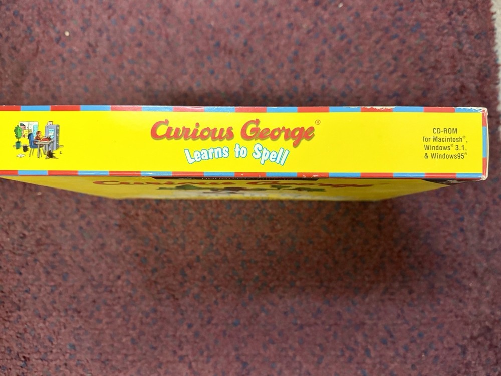Curious George "Learns to Spell", an educational CD-ROM game- NEW