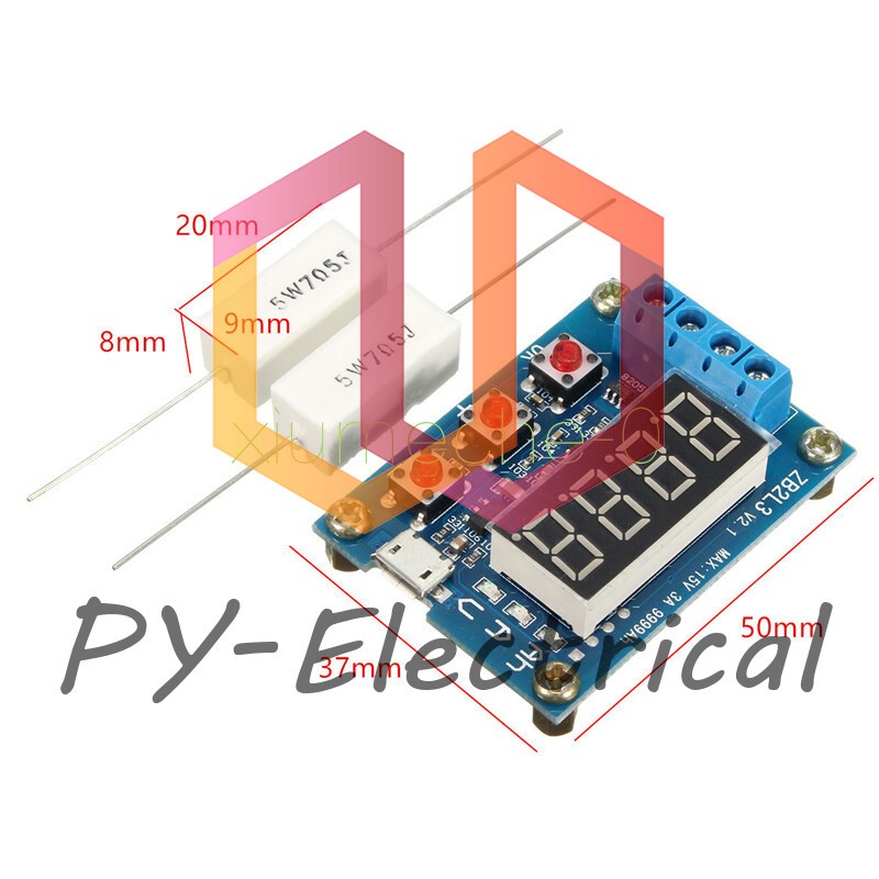 Li-ion Lithium Battery Capacity Meter Tester