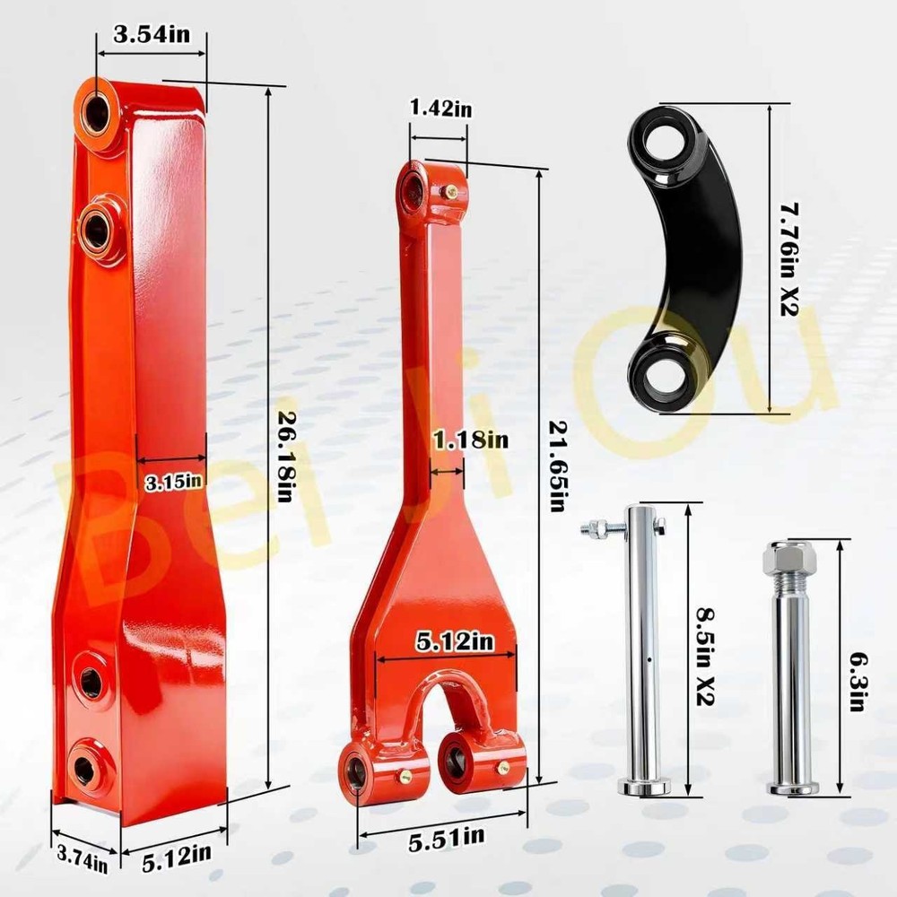Excavator Arm Extension Kit for 0.8Tons-2tons Mini Excavator