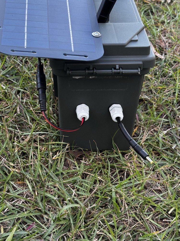 Deer Trail Camera External Solar Battery Power Panel Box