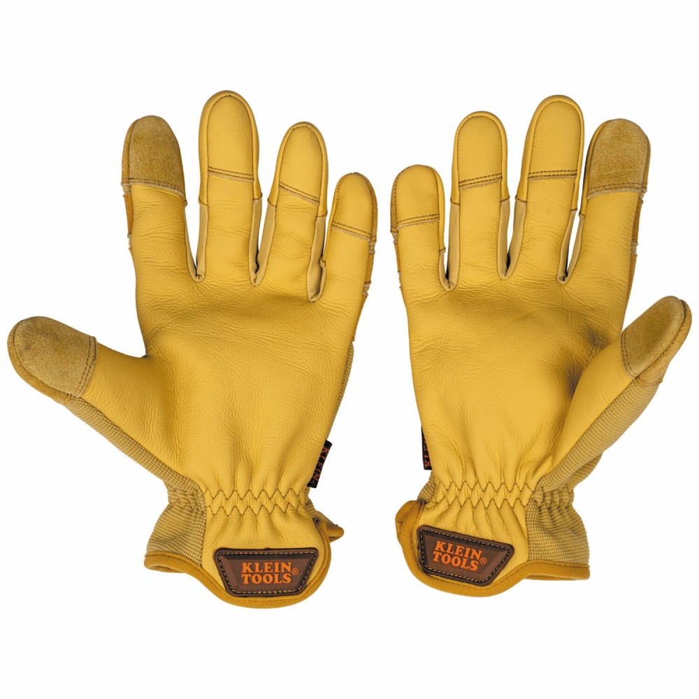 Klein Tools 60606 Leather All Purpose Gloves, Small