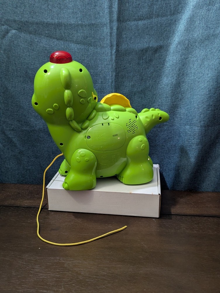 VTech Chomp & Count Dino | Electronic Learning Pull Toy | Tested & Works!