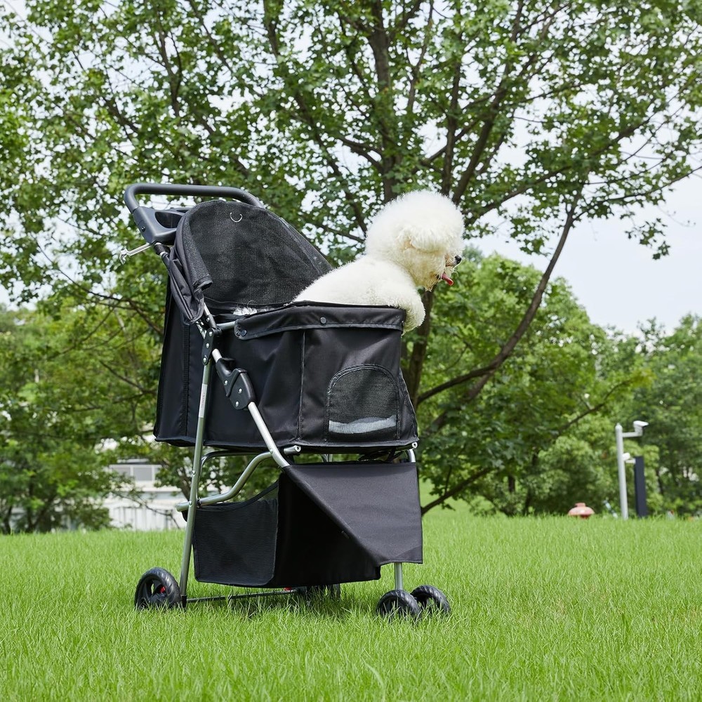 Elegant Pet Stroller for Small to Medium Pets | Lightweight & Foldable Design