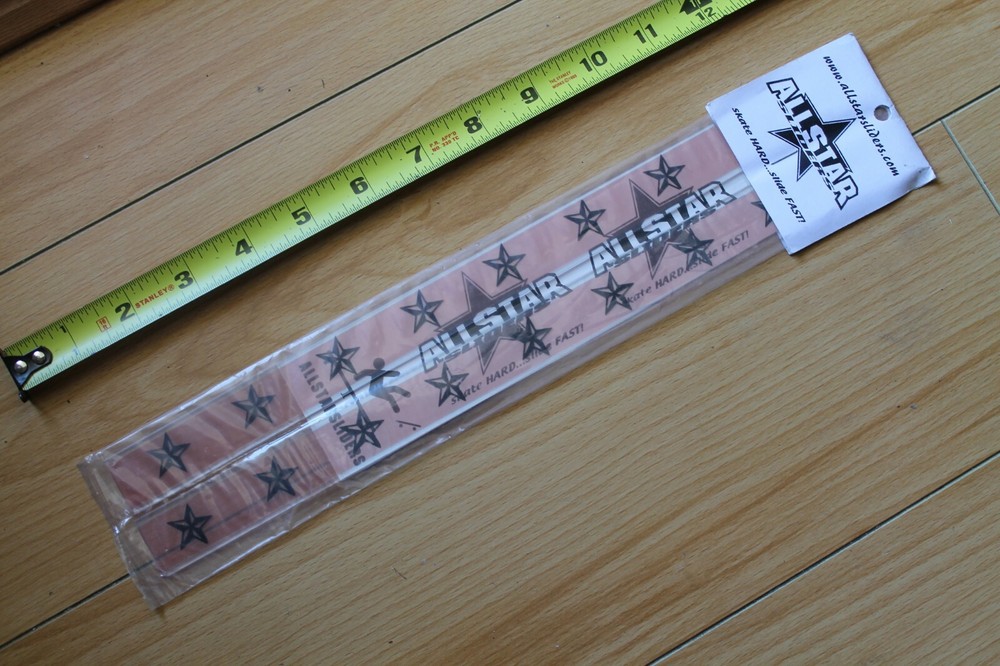 ALL STAR Adhesive Skateboard Deck Rails for Board Slides Graphic Image Protector
