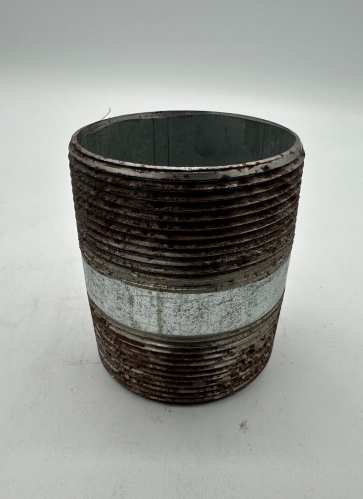3" x 4" Galvanized Steel Pipe Nipple Schedule 40 Threaded On Both Ends