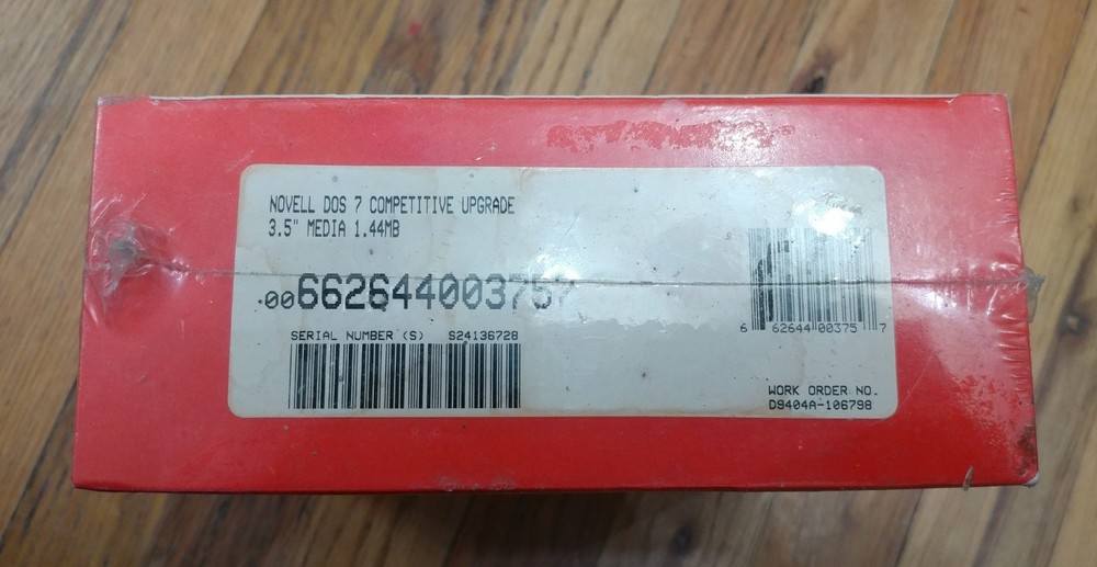 Novell Dos 7 Sealed Box 3.5" Media