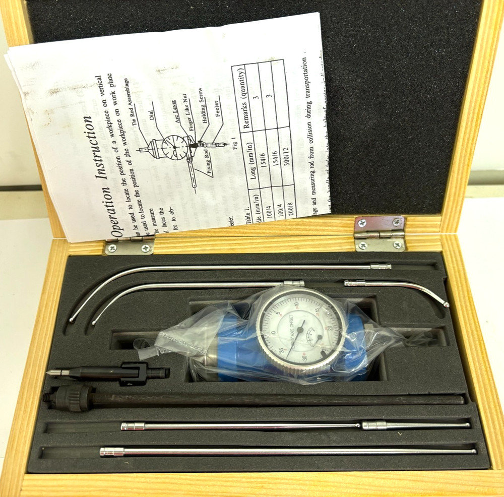 CO-AX NATIONAL CENTERING INDICATOR SET IN WOOD BOX