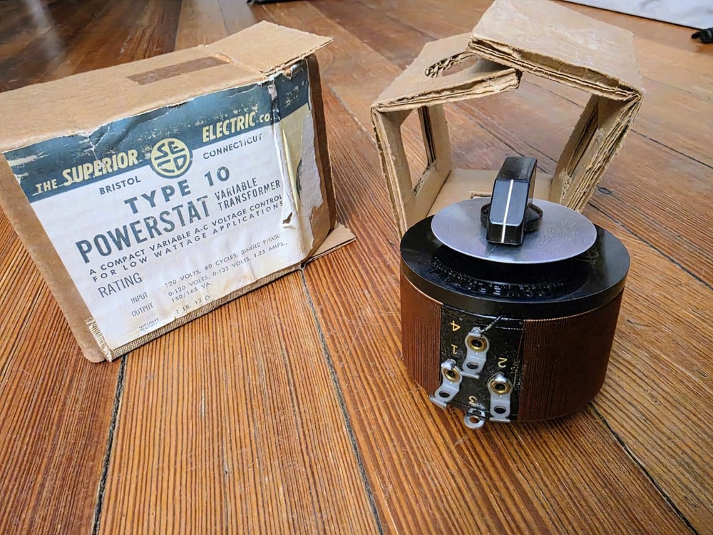 NOS Superior Electric Powerstat Type 10 Variac Variable Transformer Open Box