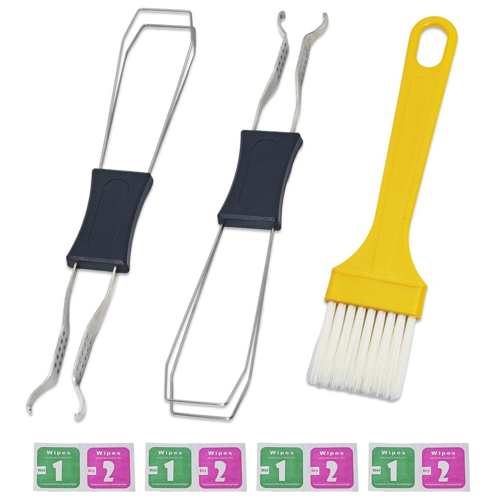 Atdcoek Keycap Puller & Switch Set with Keyboard Cleaning Brush Black
