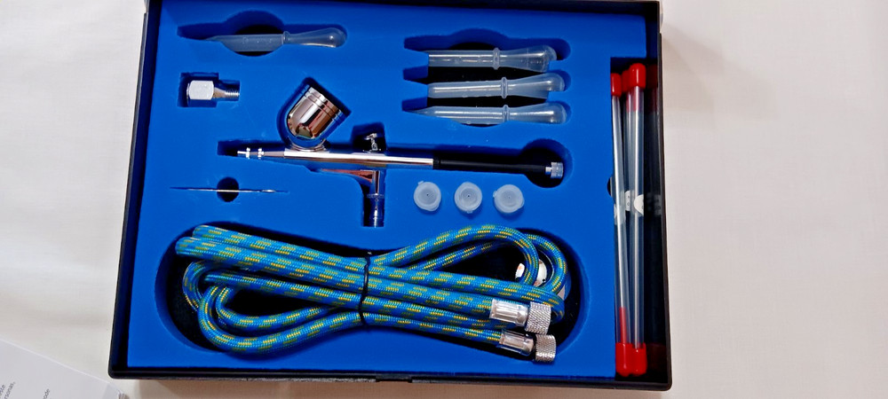 Timbertech Airbrush Compressor Set, Respirator Goggles Instructions, Quick Guide