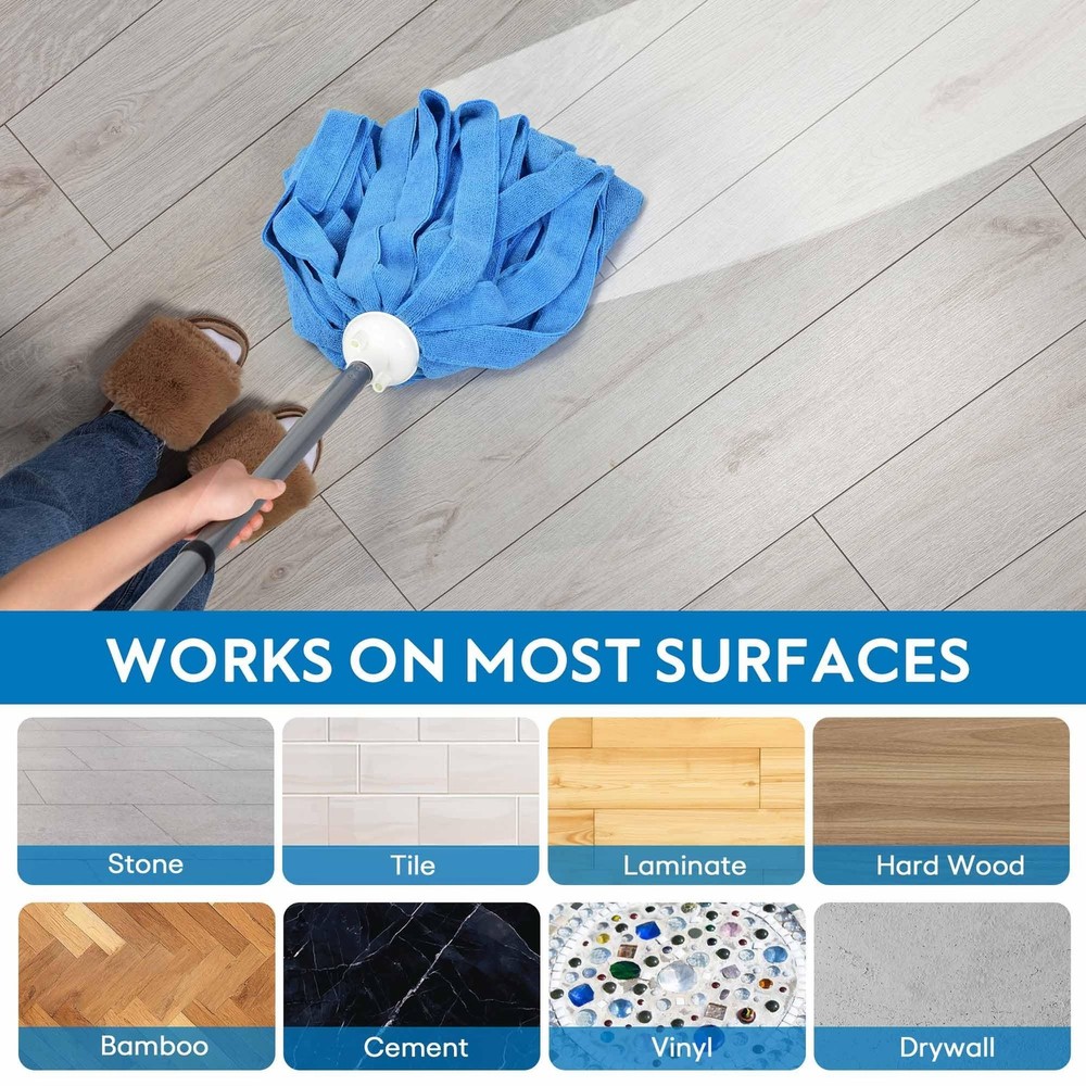 Matthew Microfiber Cloth Mop Compatible with Ceda Microfiber Cloth Mop Refill...