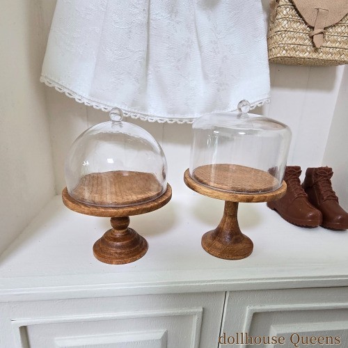 Miniature Cake Stand Set – Hinoki Wood (2 pcs)